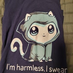 Cute Kawaii Cat Hoodie Graphic Glow In The Dark T-Shirt